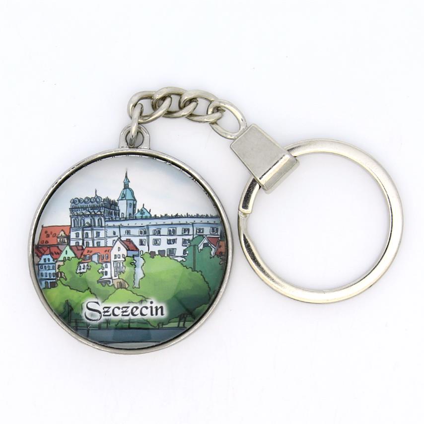 Brelok szklany Szczecin